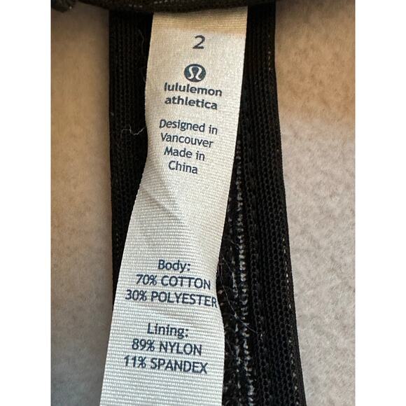 Lululemon Sz 2 Blazer Vest Burlap Texture Black Dune French Terry‎ Soft Stretchy - Picture 3 of 12